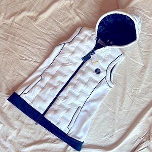 NWT Penguin White Puffy Vest (SP)